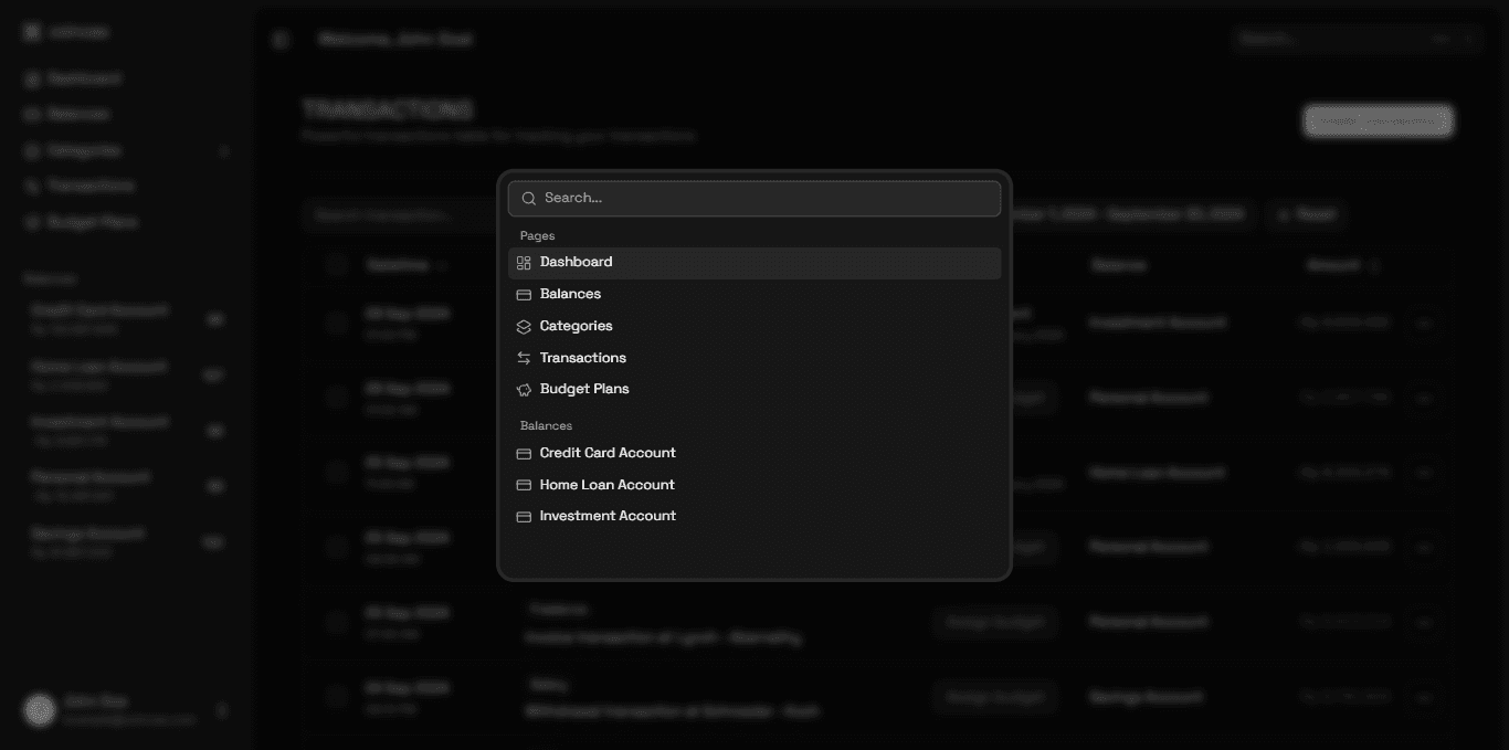 Zoincas command menu